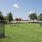 green turf in enclosed space
